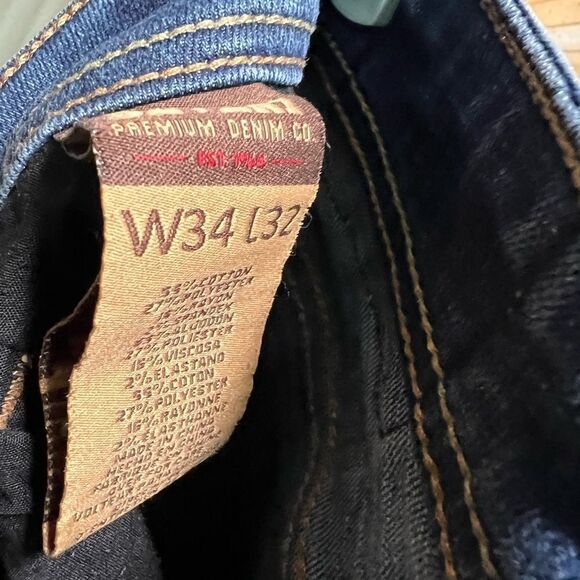 Men's Blue Jeans 34 x 32 #JTB026 - Picture 3 of 5